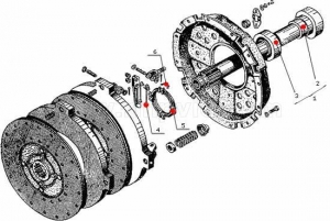 151.21.034-3 Вал главного сцепления в сборе