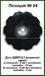 Диск БДВП-6,3 (ромашка) сфера (8 мм, 8 мм)